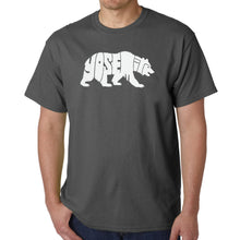 Load image into Gallery viewer, Yosemite Bear - Men's Word Art T-Shirt