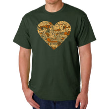 Load image into Gallery viewer, Thanksgiving Heart - Men&#39;s Word Art T-Shirt