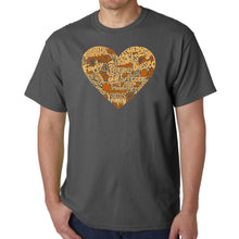 Load image into Gallery viewer, Thanksgiving Heart - Men&#39;s Word Art T-Shirt