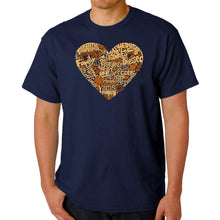 Load image into Gallery viewer, Thanksgiving Heart - Men&#39;s Word Art T-Shirt