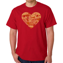 Load image into Gallery viewer, Thanksgiving Heart - Men&#39;s Word Art T-Shirt