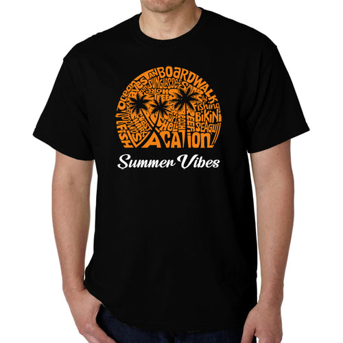 Summer Vibes - Men's Word Art T-Shirt