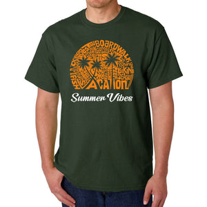 Summer Vibes - Men's Word Art T-Shirt