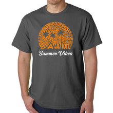 Load image into Gallery viewer, Summer Vibes - Men&#39;s Word Art T-Shirt