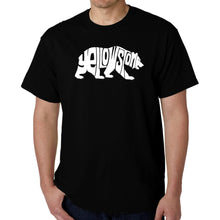 Load image into Gallery viewer, Yellowstone Bear - Men's Word Art T-Shirt