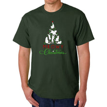 Load image into Gallery viewer, Meowy Christmas Tree - Men&#39;s Word Art T-Shirt