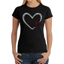 Load image into Gallery viewer, Blessed Heart - Women's Word Art T-Shirt