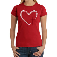 Load image into Gallery viewer, Blessed Heart - Women's Word Art T-Shirt