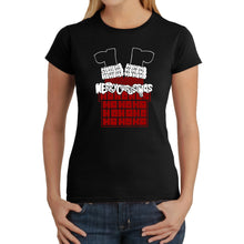 Load image into Gallery viewer, Chimney Santa - Women's Word Art T-Shirt