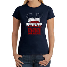 Load image into Gallery viewer, Chimney Santa - Women's Word Art T-Shirt