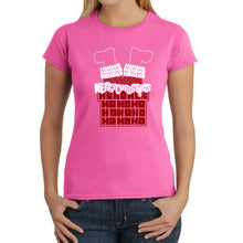 Load image into Gallery viewer, Chimney Santa - Women's Word Art T-Shirt