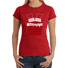 Load image into Gallery viewer, Chimney Santa - Women's Word Art T-Shirt