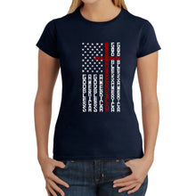 Load image into Gallery viewer, Cross Flag - Women&#39;s Word Art T-Shirt