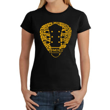 Load image into Gallery viewer, Guitar Pick Genres - Women's Word Art T-Shirt
