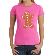 Load image into Gallery viewer, Gingerbread - Women's Word Art T-Shirt