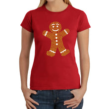 Load image into Gallery viewer, Gingerbread - Women's Word Art T-Shirt