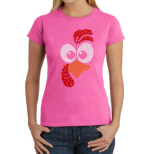 Load image into Gallery viewer, Turkey Face - Women&#39;s Word Art T-Shirt