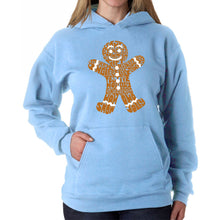 Load image into Gallery viewer, Gingerbread - Women's Word Art Hooded Sweatshirt