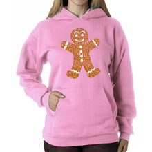 Load image into Gallery viewer, Gingerbread - Women's Word Art Hooded Sweatshirt