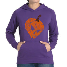 Load image into Gallery viewer, Evil Pumpkin - Women's Word Art Hooded Sweatshirt
