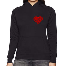 Load image into Gallery viewer, All You Need is Love - Women's Word Art Hooded Sweatshirt