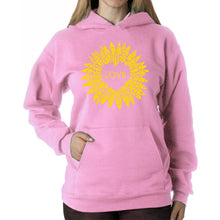 Load image into Gallery viewer, Sunflower Love - Women's Word Art Hooded Sweatshirt