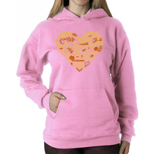 Load image into Gallery viewer, Thanksgiving Heart - Women&#39;s Word Art Hooded Sweatshirt