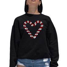 Load image into Gallery viewer, Candy Canes - Women's Word Art Crewneck Sweatshirt