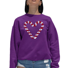 Load image into Gallery viewer, Candy Canes - Women's Word Art Crewneck Sweatshirt