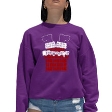 Load image into Gallery viewer, Chimney Santa - Women's Word Art Crewneck Sweatshirt