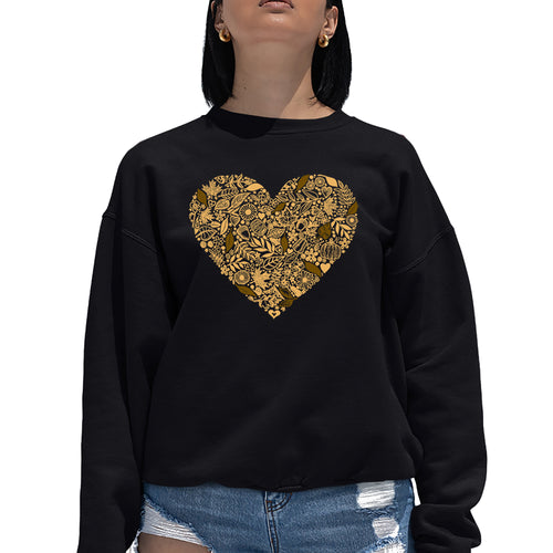 Fall Vibes  - Women's Word Art Crewneck Sweatshirt