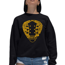 Load image into Gallery viewer, Guitar Pick Genres - Women's Word Art Crewneck Sweatshirt