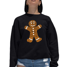 Load image into Gallery viewer, Gingerbread - Women's Word Art Crewneck Sweatshirt