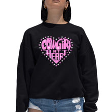 Load image into Gallery viewer, Cowgirl at Heart - Women's Word Art Crewneck Sweatshirt