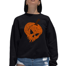 Load image into Gallery viewer, Evil Pumpkin - Women's Word Art Crewneck Sweatshirt