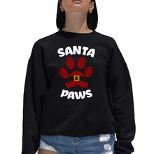 Load image into Gallery viewer, Santa Paws - Women's Word Art Crewneck Sweatshirt