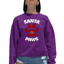 Load image into Gallery viewer, Santa Paws - Women's Word Art Crewneck Sweatshirt