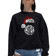 Load image into Gallery viewer, Santa Pics - Women's Word Art Crewneck Sweatshirt