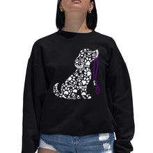 Load image into Gallery viewer, Dog Leash - Women's Word Art Crewneck Sweatshirt