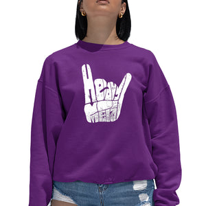 Heavy Metal - Women's Word Art Crewneck Sweatshirt