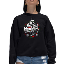Load image into Gallery viewer, Christmas Ornament - Women's Word Art Crewneck Sweatshirt