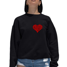Load image into Gallery viewer, All You Need is Love - Women's Word Art Crewneck Sweatshirt