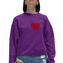 Load image into Gallery viewer, All You Need is Love - Women's Word Art Crewneck Sweatshirt