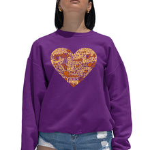 Load image into Gallery viewer, Thanksgiving Heart - Women&#39;s Word Art Crewneck Sweatshirt