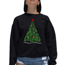 Load image into Gallery viewer, We Wish You A Merry Christmas - Women's Word Art Crewneck Sweatshirt