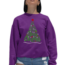 Load image into Gallery viewer, We Wish You A Merry Christmas - Women's Word Art Crewneck Sweatshirt