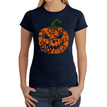 Load image into Gallery viewer, Halloween Pumpkin - Women's Word Art T-Shirt