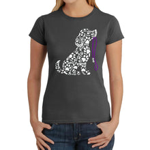 Load image into Gallery viewer, Dog Leash - Women's Word Art T-Shirt