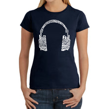 Load image into Gallery viewer, Mood Headphones - Women's Word Art T-Shirt
