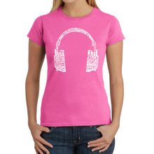 Load image into Gallery viewer, Mood Headphones - Women's Word Art T-Shirt